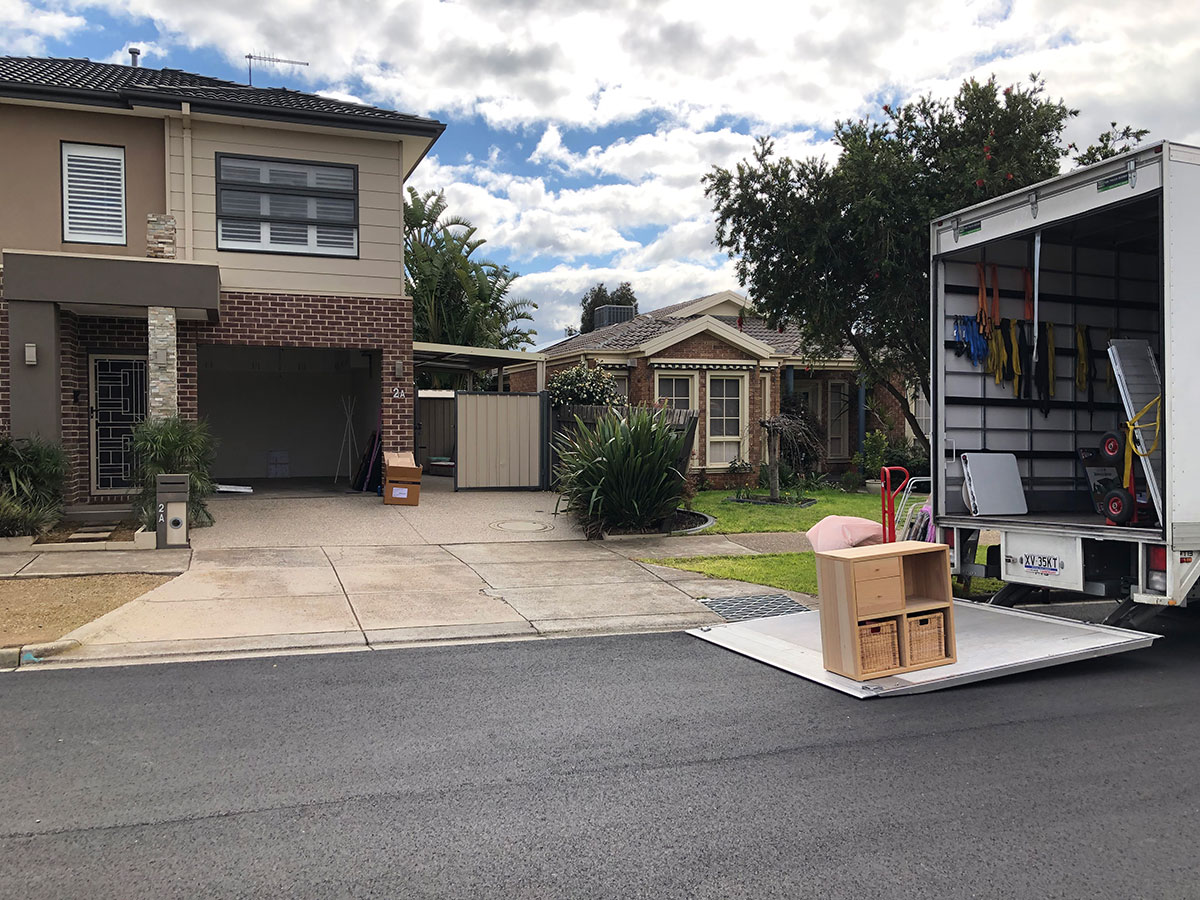 Wrapped household furniture protected with moving blankets before an Ashburton to Camberwell 10 tonne Melbourne move