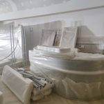 Wrapped furniture and protected items before a Melbourne house move