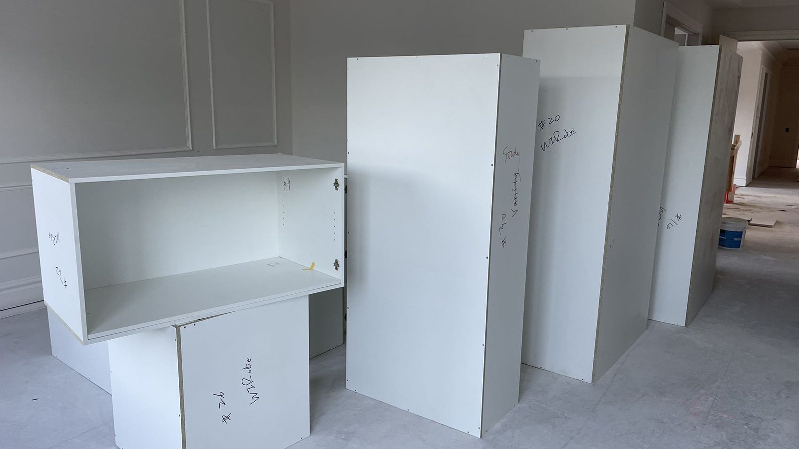 Household cabinetry and furniture prepared during a real JD Movers job, illustrating Carrum Downs moves