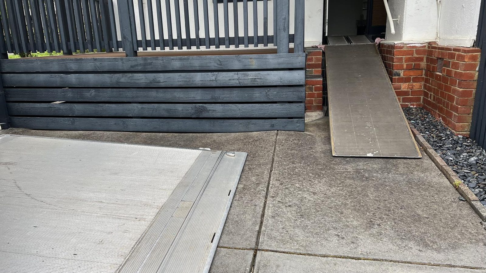 Entry ramp positioned on a residential path during a real JD Movers job relevant to Highett moves