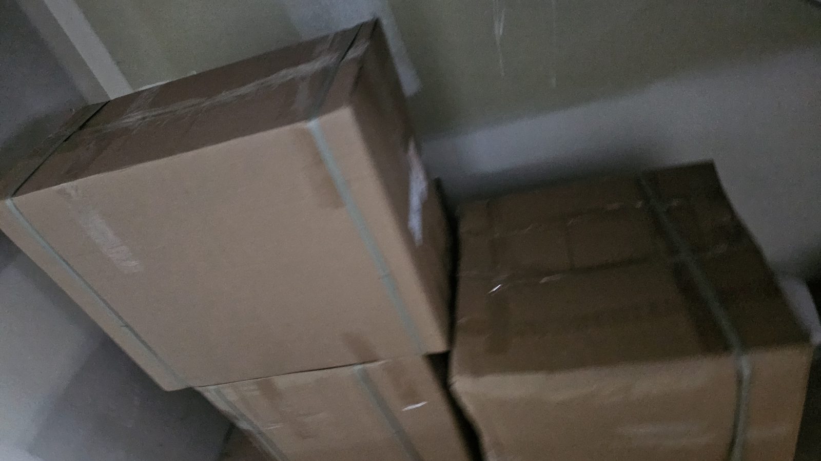 Boxed commercial stock prepared in a separate real JD Movers job, illustrating Moorabbin business and storage move planning