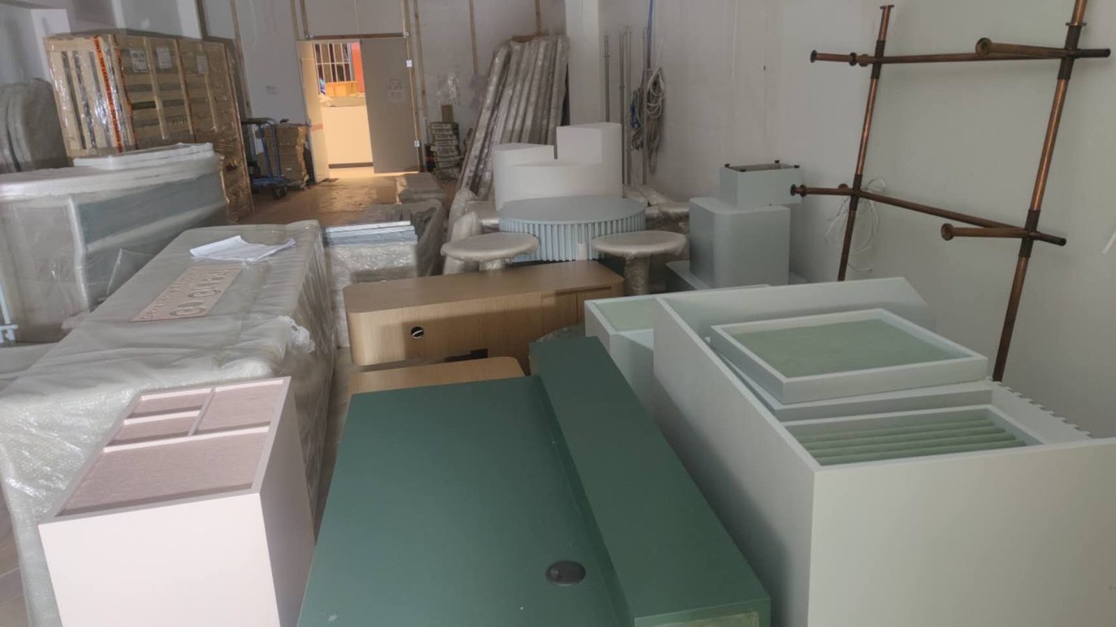 Wrapped household furniture in a separate real JD Movers job, illustrating Surrey Hills protection and loading preparation