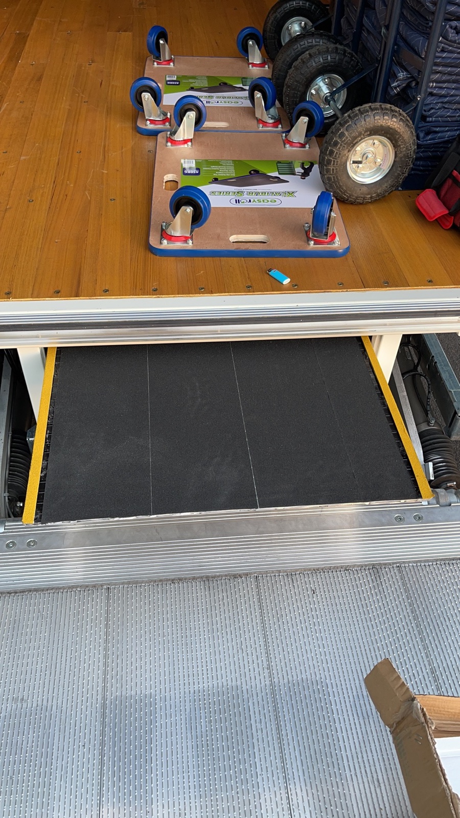 Professional moving dollies ramps and blankets prepared for heavy item and pool table removals in Melbourne